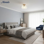 Load image into Gallery viewer, Vintage Glass Globe Ceiling Light - Textured Semi Flush for Any Room