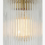 Charger l'image dans la visionneuse de galerie, Plafonnier Rivora en verre côtelé texturé — Luminaire discret et élégant pour les entrées