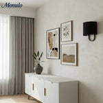 Cargar imagen en el visor de la Galería, Lámpara de pared con pantalla de tela Nolvara: aplique moderno para dormitorio con una iluminación acogedora