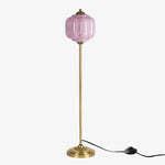 Load image into Gallery viewer, Eloise Textured Glass Pumpkin-Inspired Floor Lamp - Organic Artistry and Retro Style for Living Rooms