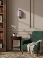 Load image into Gallery viewer, Vintage Milk Glass Flush Eloise Wall Sconce for Bedside Hallway
