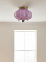 Load image into Gallery viewer, Retro Milk Semi Flush Mount Eloise Ceiling Light