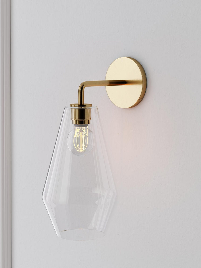 Applique murale en verre Merin - Cadre métallique moderne pour un éclairage d'ambiance