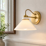 Bild in Gallery-Viewer laden, Aurenza Gebogene Arm Globe Wandlampe – Moderne Industrielle Wandleuchte für Badezimmer, Schlafzimmer und Flur