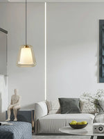 Load image into Gallery viewer, Modern Pendant Light – Frosted Inner Shade and Clear Outer Glass