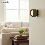 Cargar imagen en el visor de la Galería, Aplique de pared de porcelana Cerova - Lámpara empotrada redonda minimalista de cerámica