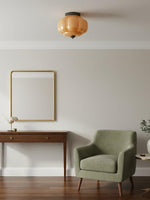 Load image into Gallery viewer, Retro Milk Semi Flush Mount Eloise Ceiling Light