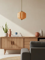 Load image into Gallery viewer, American Vintage Cream Glass Shade Shaped Eloise Chandelier