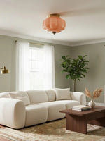 Load image into Gallery viewer, Retro Milk Semi Flush Mount Eloise Ceiling Light