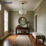 Load image into Gallery viewer, Eloise Scallop Vintage Milk Glass Semi-Flush Mount Pendant Light