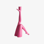 Cargar imagen en el visor de la Galería, Base de vela dorada escultórica Kickra - Decoración para comedor y sala