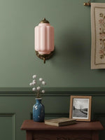 Load image into Gallery viewer, Vintage Milk Glass Sconce Bedside Hallway Eloise Wall Sconce
