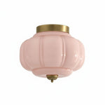 Load image into Gallery viewer, Retro Milk Semi Flush Mount Eloise Ceiling Light