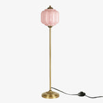 Load image into Gallery viewer, Eloise Textured Glass Pumpkin-Inspired Floor Lamp - Organic Artistry and Retro Style for Living Rooms