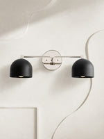 Load image into Gallery viewer, Metio Dome Vanity Wall Light – Mid-Century Fixture for Bathroom
