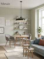 Load image into Gallery viewer, Hanton Nordic Metal Henry Pendant Light - Minimalist Glass And Metal Shade