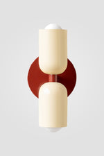 Bild in Gallery-Viewer laden, Doppelkopf-Makronenfarbe oben und unten Wandleuchte