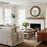 Charger l'image dans la visionneuse de galerie, Applique minimaliste Hanton – Applique vintage en verre laiteux et accents métalliques