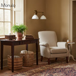 Load image into Gallery viewer, Conique Metal Vintage Dual Shade Wall Sconce – Farmhouse Style Lighting for Bathroom & Hallway