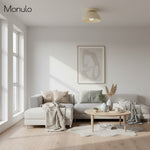 Load image into Gallery viewer, Metio Dome Minimalist Ceiling Lamp – Flush Mount for Small Spaces, Multi-Color Options