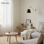 Load image into Gallery viewer, Foldray Scalloped Drum Shade Wall Sconce – Modern Rustic Wall Light for Bedroom