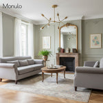 Bild in Gallery-Viewer laden, Mobilux Line Geometrischer Kronleuchter – Modernes Metalllicht für Schlafzimmer