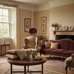 Load image into Gallery viewer, Clinco Modern Coloured Glass Mushroom Pendant Lamp – Stylish Ambient Lighting for Boutique & Residential Spaces