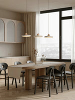 Load image into Gallery viewer, Modern Minimalist Travertine Frisbee Pendant Lamp