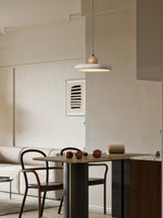 Load image into Gallery viewer, Modern Minimalist Travertine Frisbee Pendant Lamp