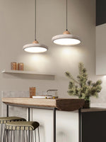 Load image into Gallery viewer, Modern Minimalist Travertine Frisbee Pendant Lamp