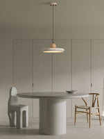 Load image into Gallery viewer, Modern Minimalist Travertine Frisbee Pendant Lamp