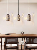 Load image into Gallery viewer, Barrel-shaped Travertine Cutout Pendant Lamp