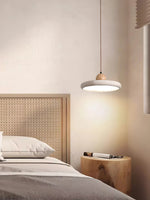 Load image into Gallery viewer, Modern Minimalist Travertine Frisbee Pendant Lamp