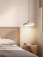 Load image into Gallery viewer, Modern Minimalist Travertine Frisbee Pendant Lamp