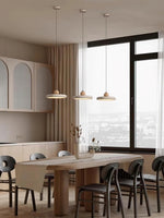 Load image into Gallery viewer, Modern Minimalist Travertine Frisbee Pendant Lamp