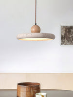 Load image into Gallery viewer, Modern Minimalist Travertine Frisbee Pendant Lamp