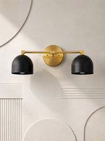Load image into Gallery viewer, Metio Dome Vanity Wall Light – Mid-Century Fixture for Bathroom