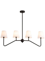 Load image into Gallery viewer, Vintage Iron Multi-head Curved Rod Chandelier