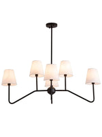 Load image into Gallery viewer, Vintage Iron Multi-head Curved Rod Chandelier