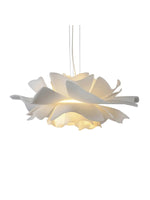 Load image into Gallery viewer, Handcrafted White Lotus Flower Pendant Light - Vintage Nordic Acrylic Design
