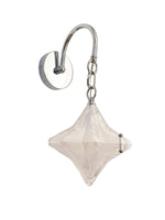 Load image into Gallery viewer, Art Deco Star Wall Sconce - Frosted Glass Light for Hallway - Astris Selene