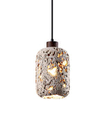 Load image into Gallery viewer, Barrel-shaped Travertine Cutout Pendant Lamp