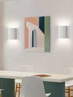 Cargar imagen en el visor de la Galería, Lámpara de pared moderna de resina acanalada