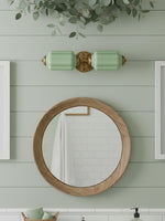 Bild in Gallery-Viewer laden, American Vintage Glas Laterne Geformt Horizontal Eloise Wandlampe