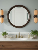 Load image into Gallery viewer, American Vintage Glass Lantern Shaped Horizontal Eloise Wall Sconce