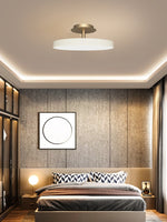 Load image into Gallery viewer, Round Flush Ceiling Lamp — Nordic Minimalist Light for Bedroom & Living