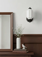 Load image into Gallery viewer, Vintage Milk Glass Sconce Bedside Hallway Eloise Wall Sconce