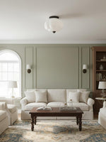 Load image into Gallery viewer, Retro Milk Semi Flush Mount Eloise Ceiling Light