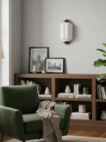 Load image into Gallery viewer, Vintage Milk Glass Flush Eloise Wall Sconce for Bedside Hallway