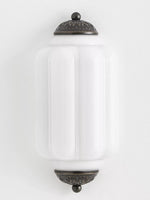 Load image into Gallery viewer, Vintage Milk Glass Flush Eloise Wall Sconce for Bedside Hallway